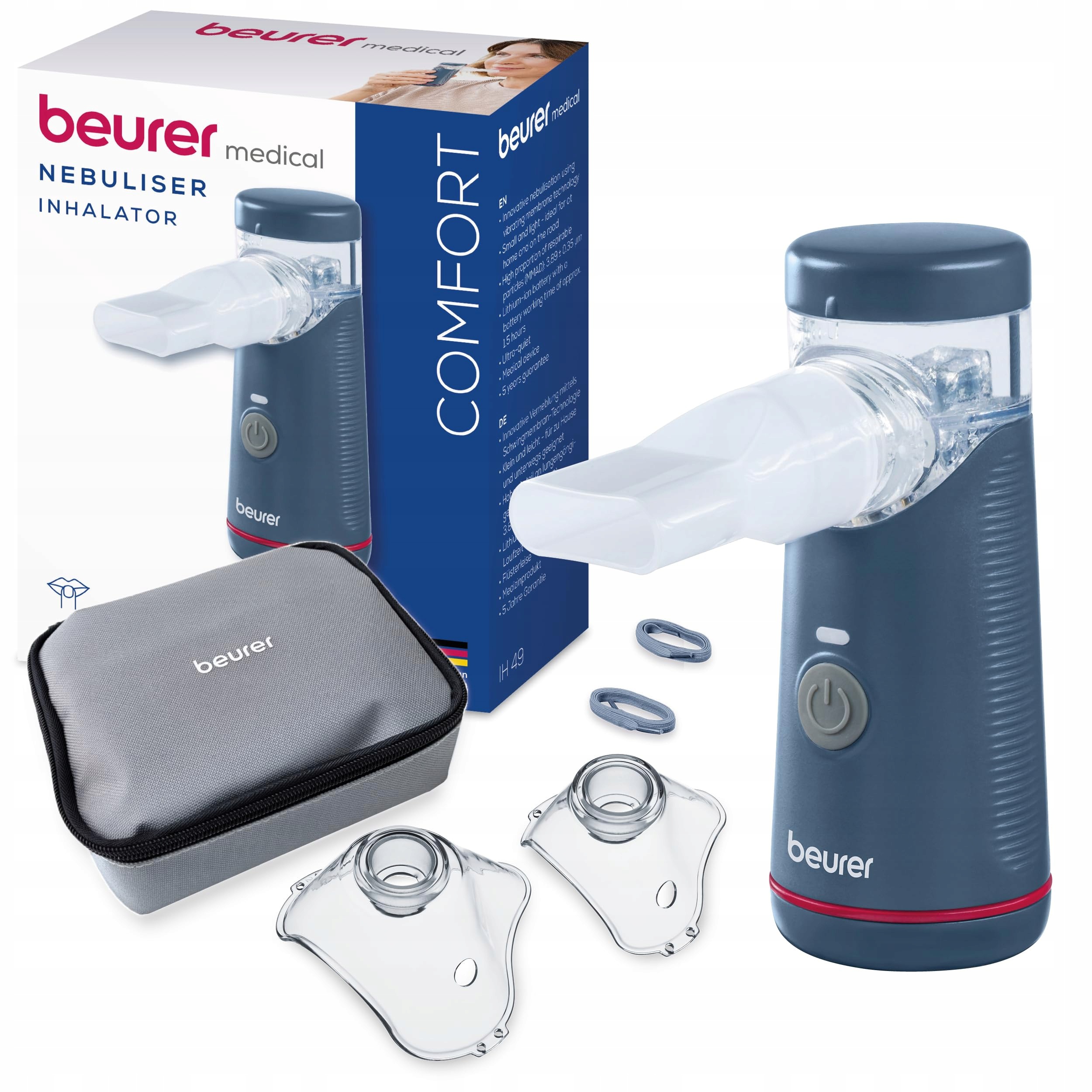 Beurer Ih 49 przenośny inhalator z akumulatorem