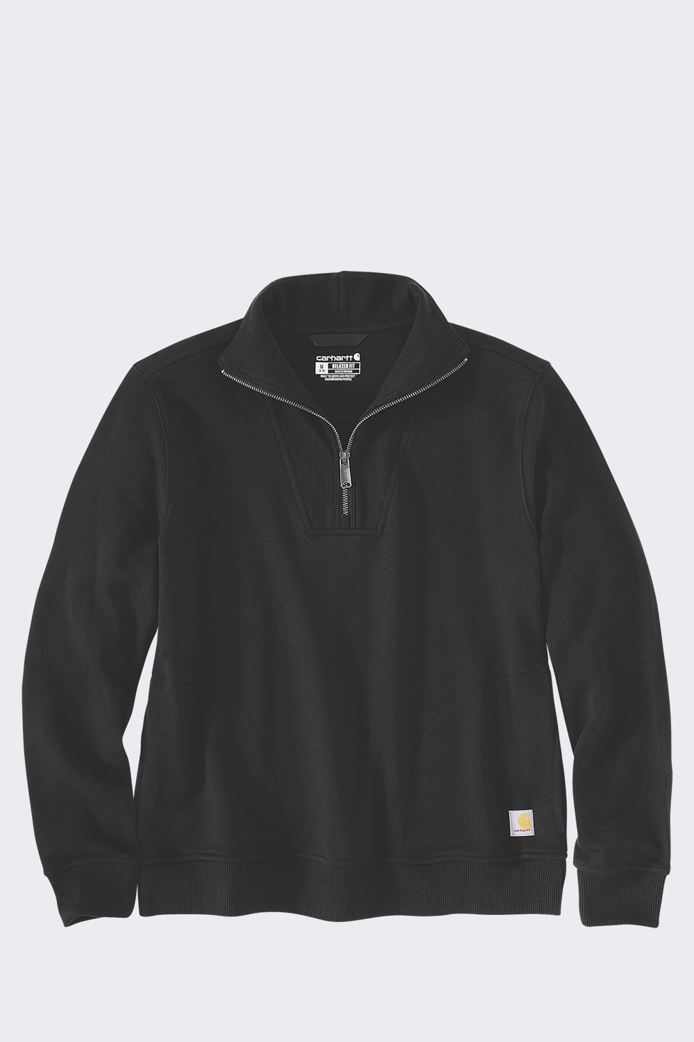 Mikina Carhartt Tencel Fiber HalfZip Black