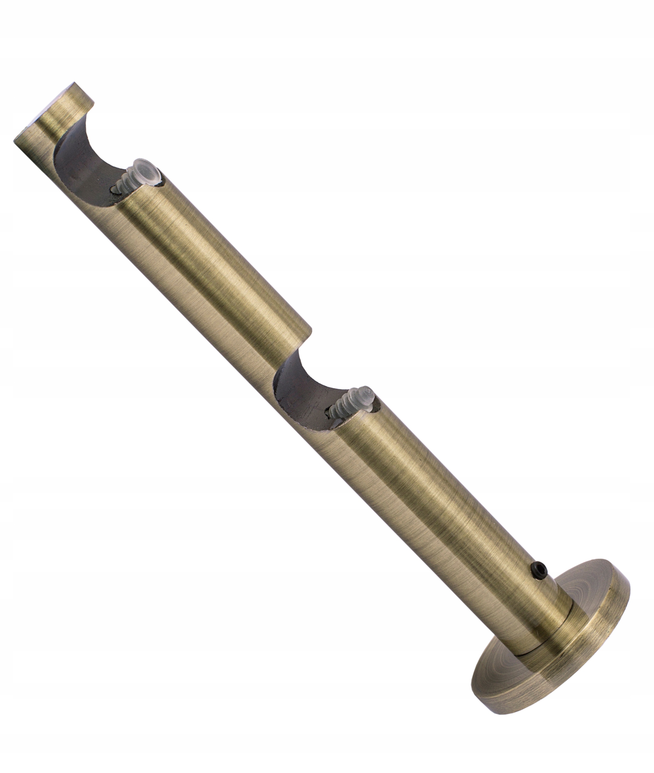 WSPORNIK 19 + 19 mm PODWÓJNY METAL ZŁOTO KARNISZ