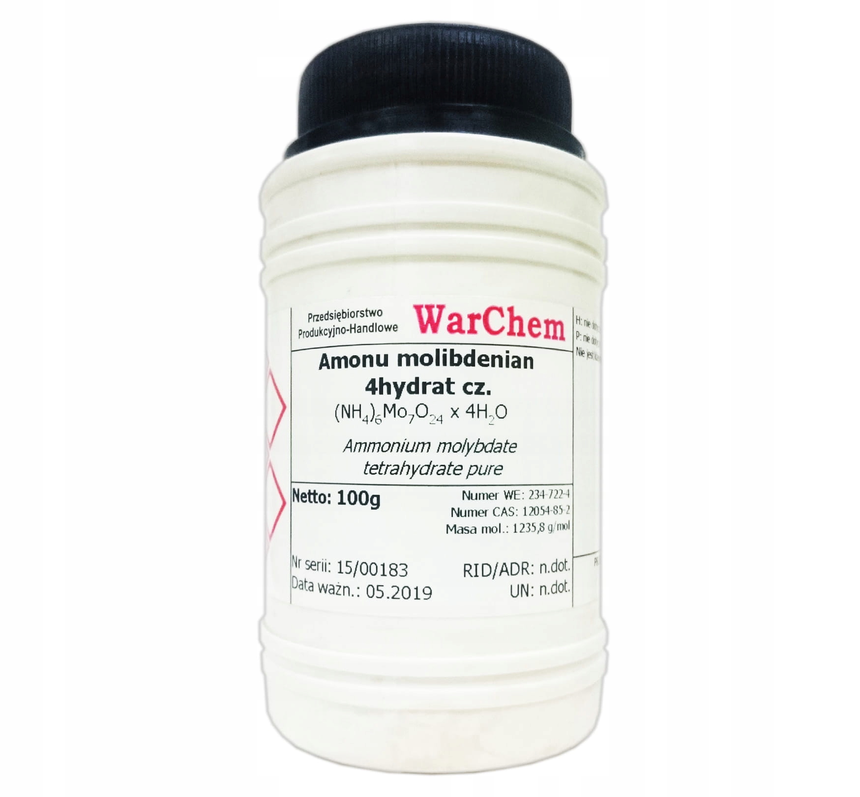 

Molibdenian Amonu 4hydrat czysty 100g