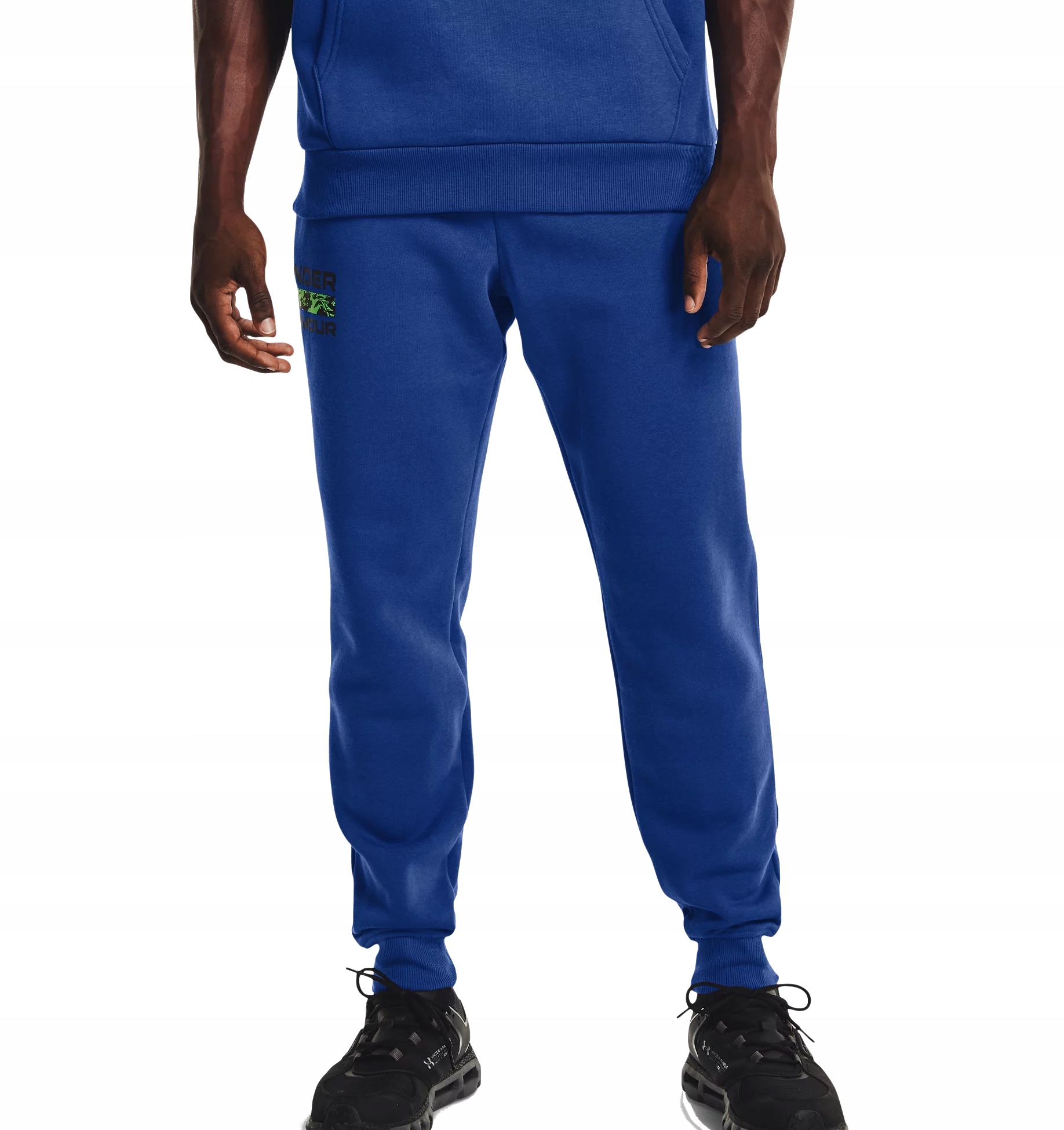 Kalhoty Under Armour Rival Fleece Signature Jogger Men Blue L