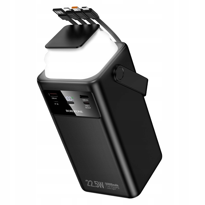 Powerbanka Borofone BJ65B 80000 mAh Rychlé nabíjení 22.5 W černá