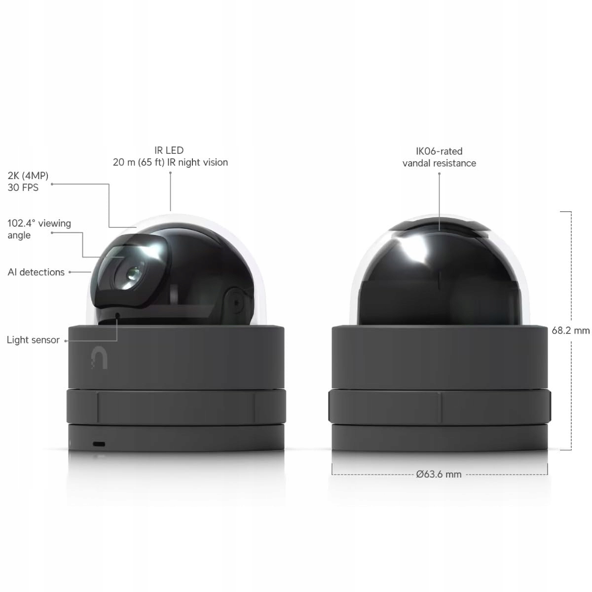 UBIQUITI Kamera Kopułkowa UVC G5 Dome Ultra B Monitoring Wewnętrzny — miniatura 7