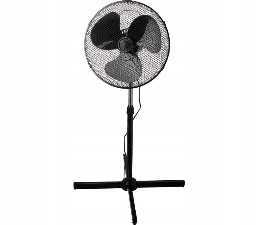 Switch On Velký Podlahový Ventilátor S Oscilací VT-D0102 125 cm Černý