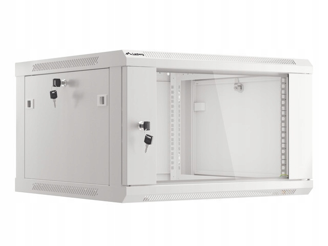 Závesná skriňa Lanberg WF01-6606-10S sivá 19" 6U