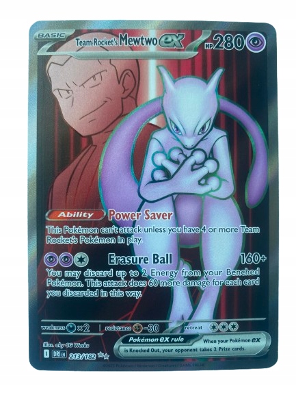 Karta Pokemon: Team Rocket's Mewtwo ex (DRI 213) / Destined Rivals
