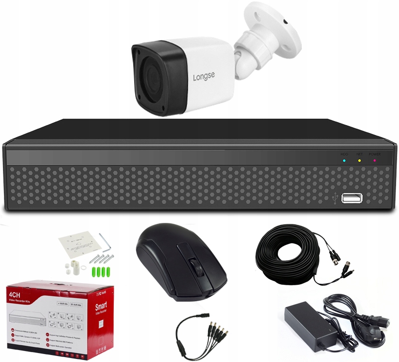 ZESTAW DO MONITORINGU KAMERA FULL HD ZEWNĘTRZNA