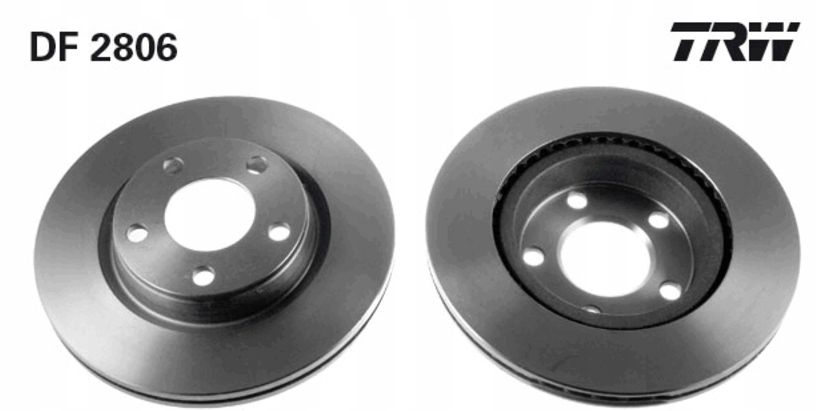 2X TRW TARCZE PRZÓD 280MM AUDI A4 B5 B6 B7 A8 D2W PASSAT B5 B6