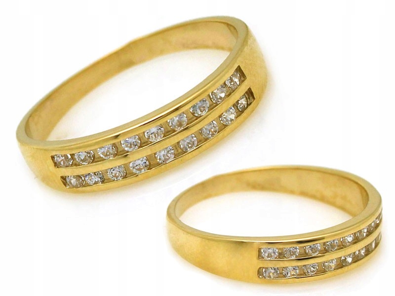 Prstýnek 585 s zirkony Eternity 2.74 g velikost 21