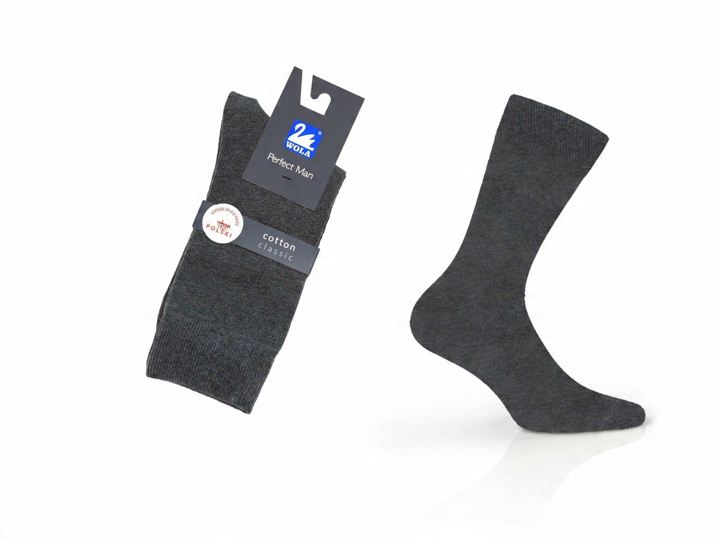 

Skarpety Perfect Man Wola, brown coal Q10, 42-44