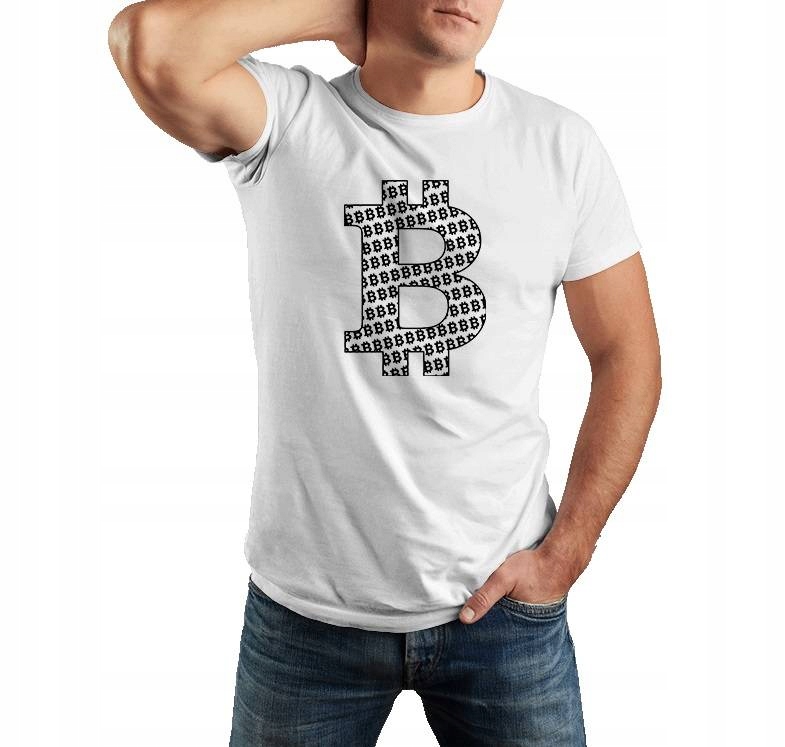 

T-shirt męski Bitcoin koszulka kryptowaluty M