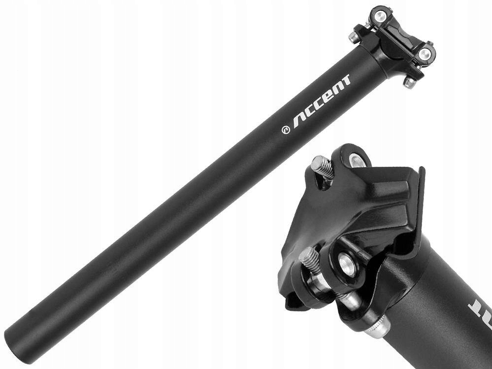 Sztyca wspornik siodła Accent SP-428 27,2 mm, czarny piaskowany