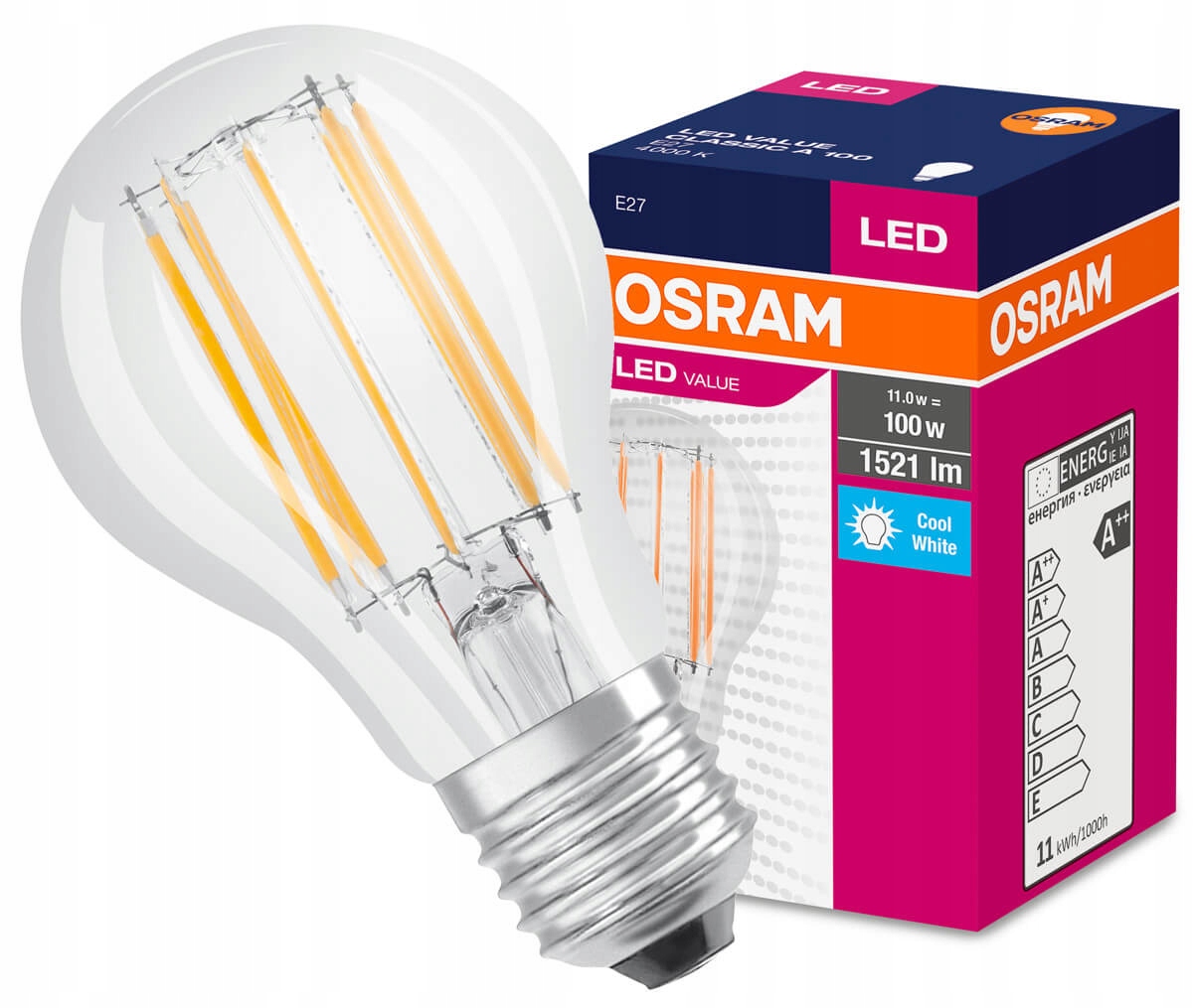 

Żarówka Led Value E27 11W =100W 1521lm Osram 4000K