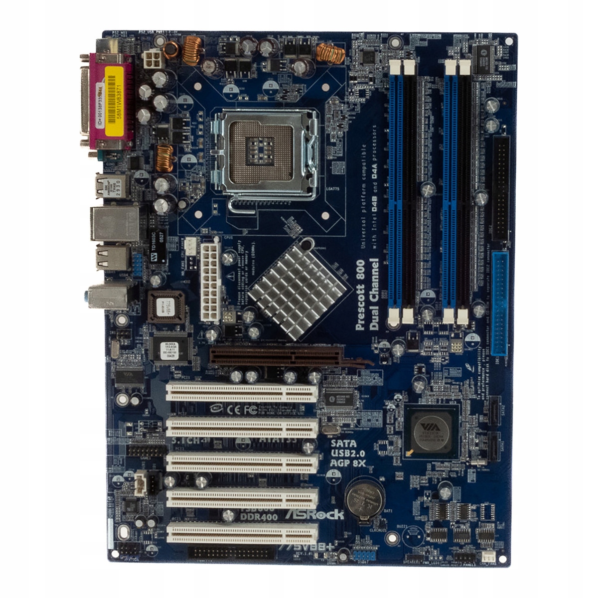 Asrock 775V88+ Socket Lga 775 Ddr Agp Pci Sata Ide Atx