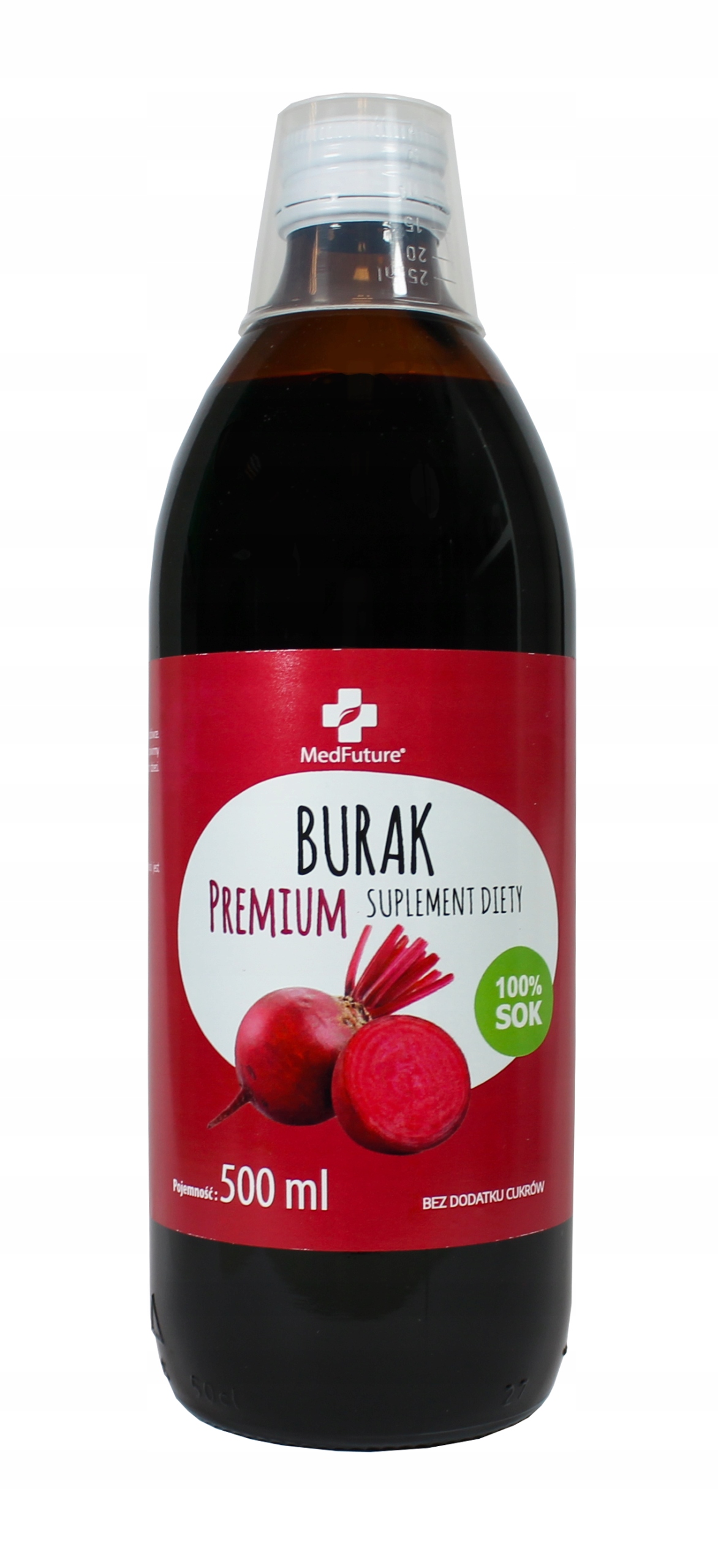 

Sok z buraka 100% naturalny Bez cukrów 500ml