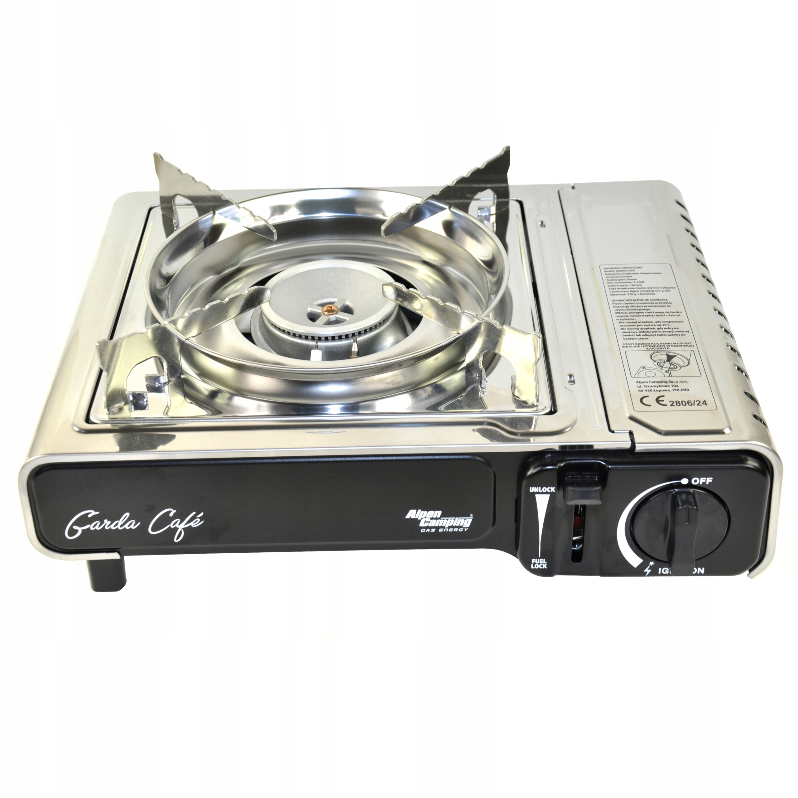 1xKuchenka Turystyczna Wielozadaniowa Alpen Camping Model Garda Cafe 2,2 kW