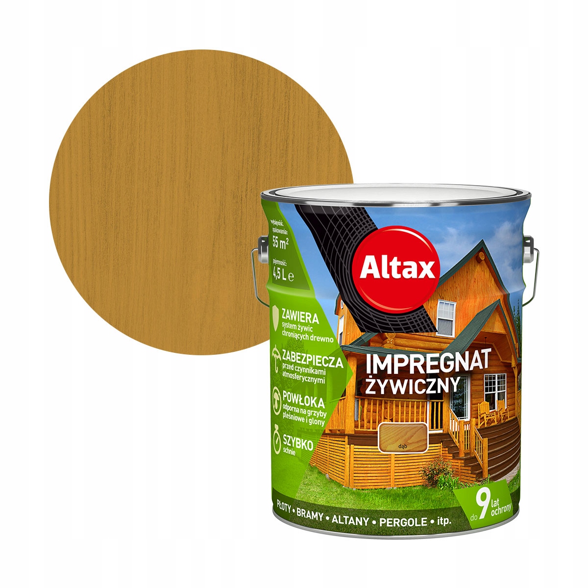 

Altax Impregnat Żywiczny 4,5L Dąb