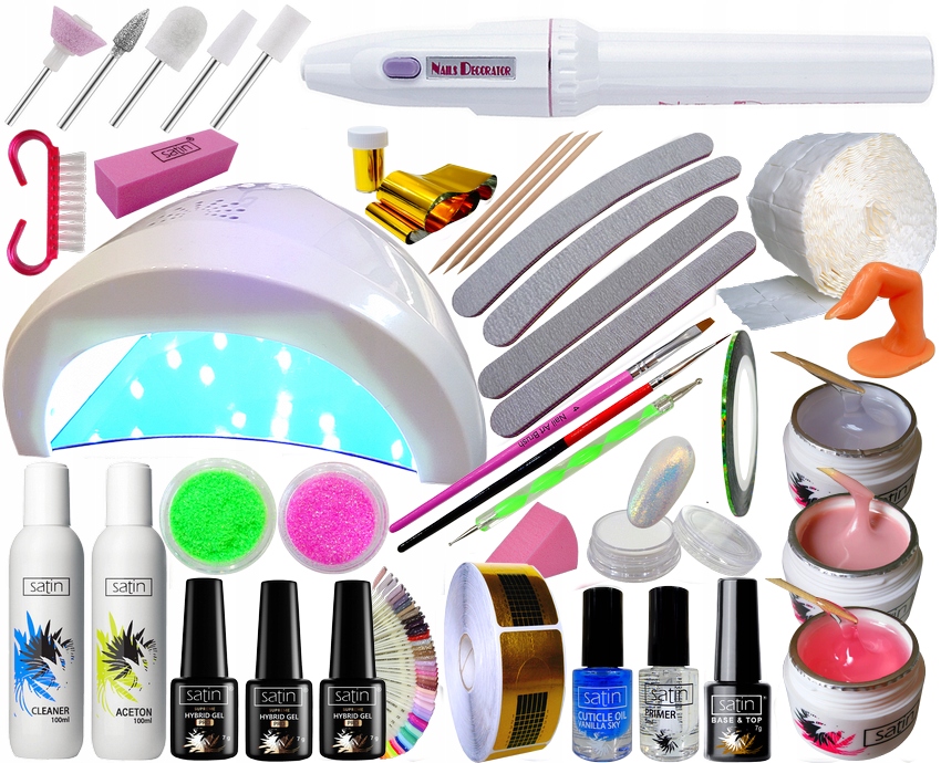 Sada na nehty gelově hybridní lampa bruska