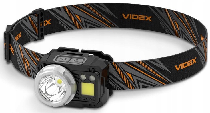 Čelovka Videx voděodolná taktická Usb čelovka Cob+cree 550Lm Led