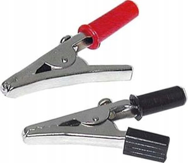 

Krokodylki czarny czerwony za złączem banan 2szt.