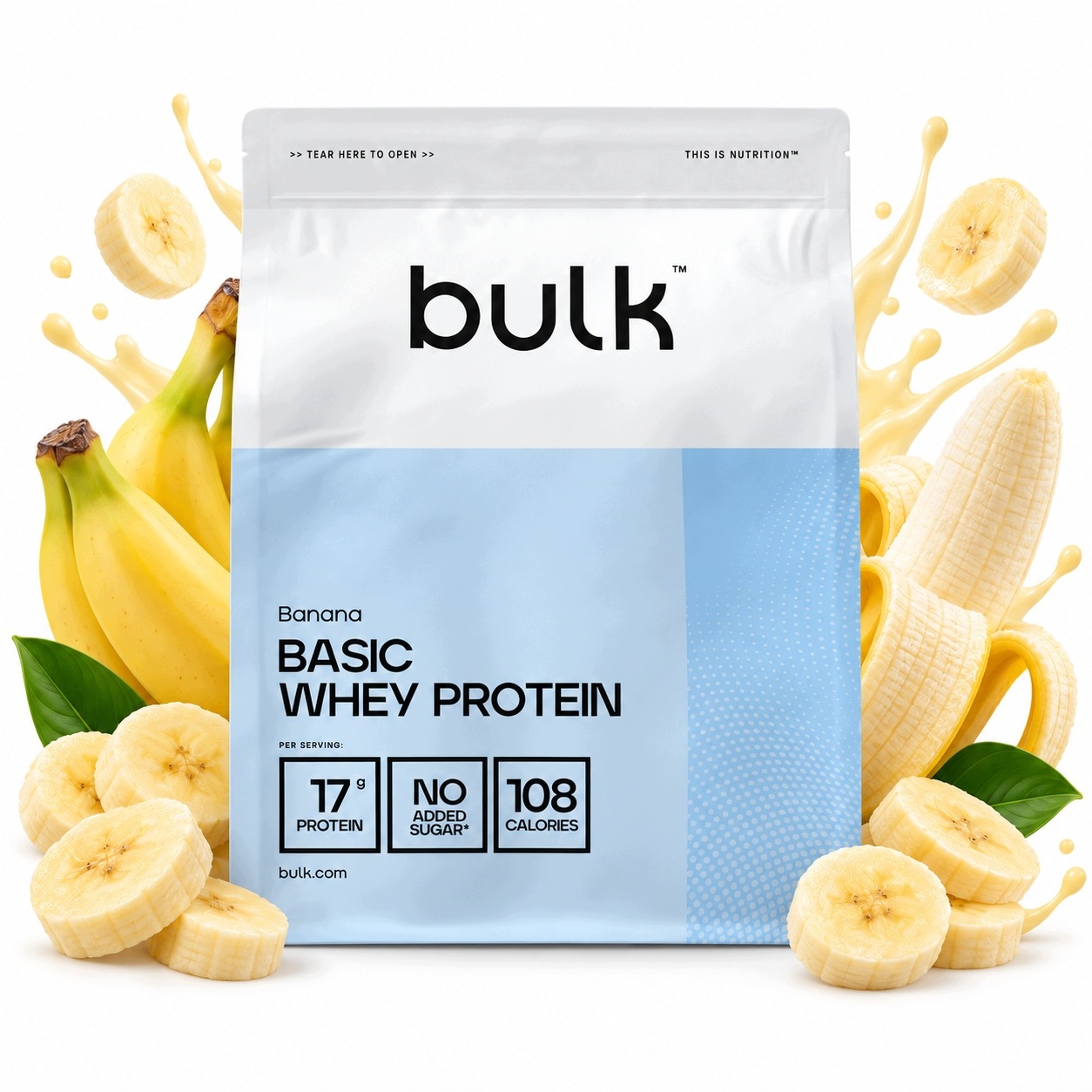 Bulk Basic Whey Protein 1250 g banán protein wpc