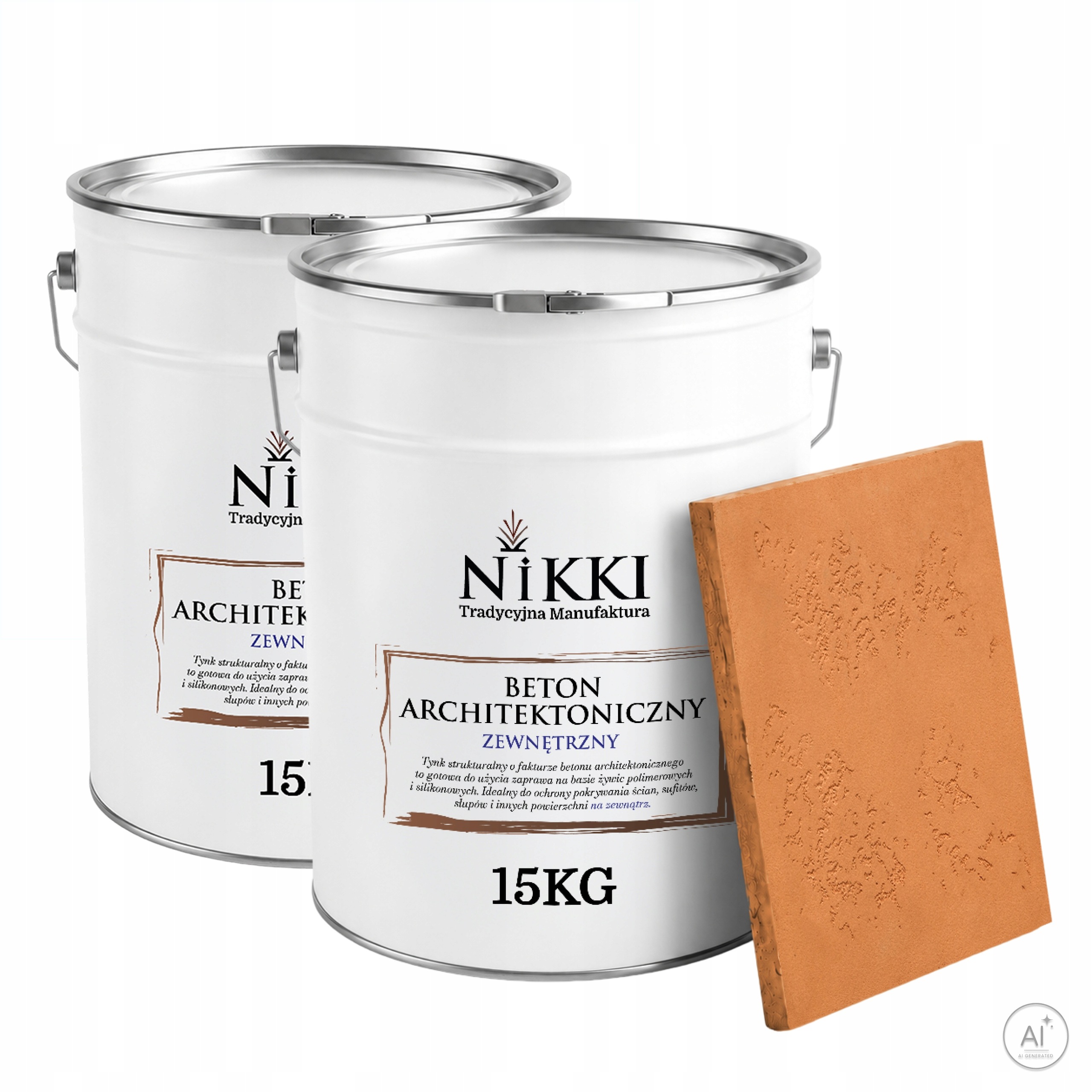 Fasádní omítka s architektonickou strukturou Betonu 2 x 15 kg Karamelová Uv