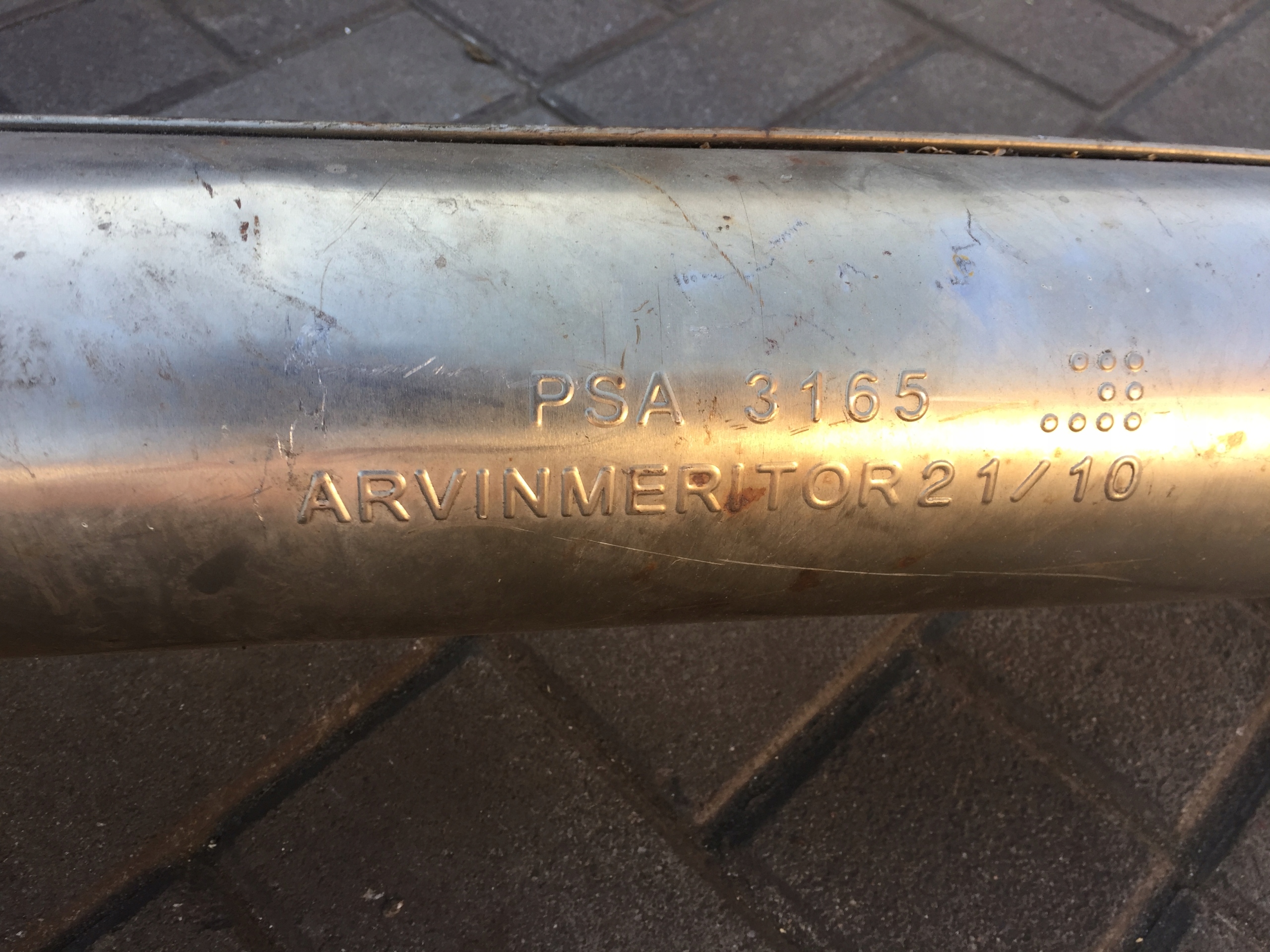 CITROEN DS4 1 6 THP 200KM TLUMIK RURA WYDECHOWA Catalog Part Number PSA3165 PSA3166