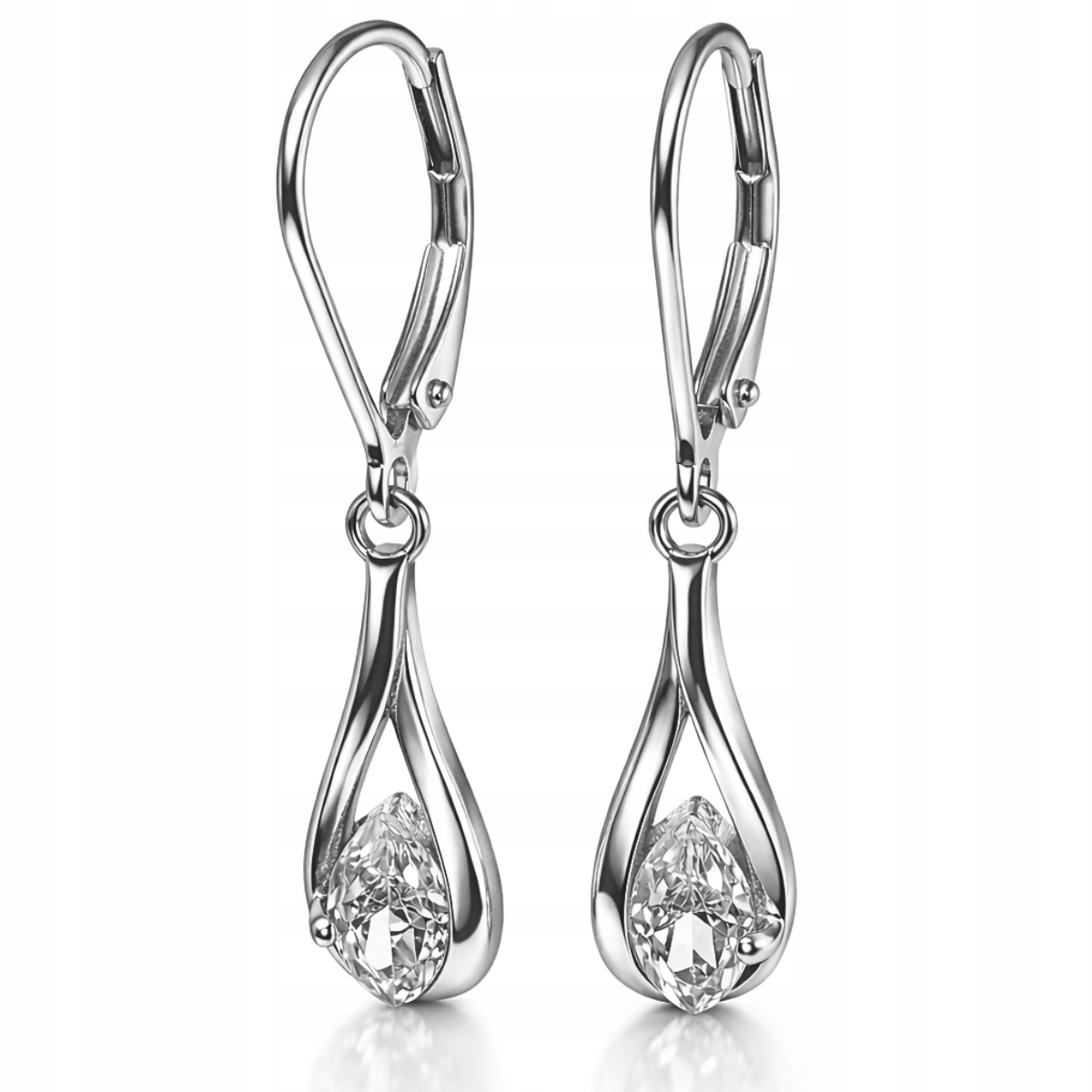 Stříbrné Náušnice Dlouhé Náušnice Závěsné Stříbro O Ryzosti 925 Dámské Rhodiované