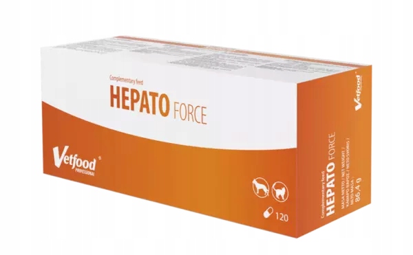 Levně Vetfood Hepatoforce 120 kapslí Játra pes kočka