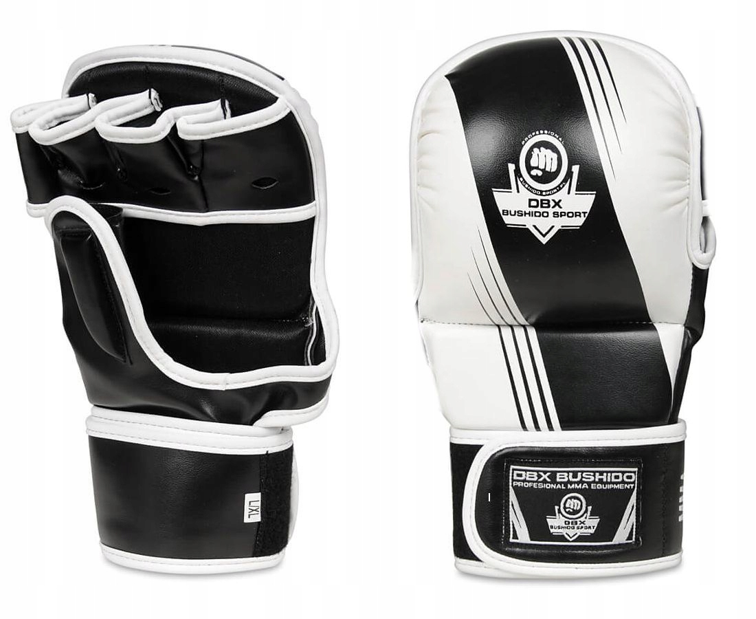RĘKAWICE MMA KRAV MAGA TRENINGOWE CHWYTNE PIANKA DŁUGI RZEP DBX BUSHIDO S/M Model ARM-2011A