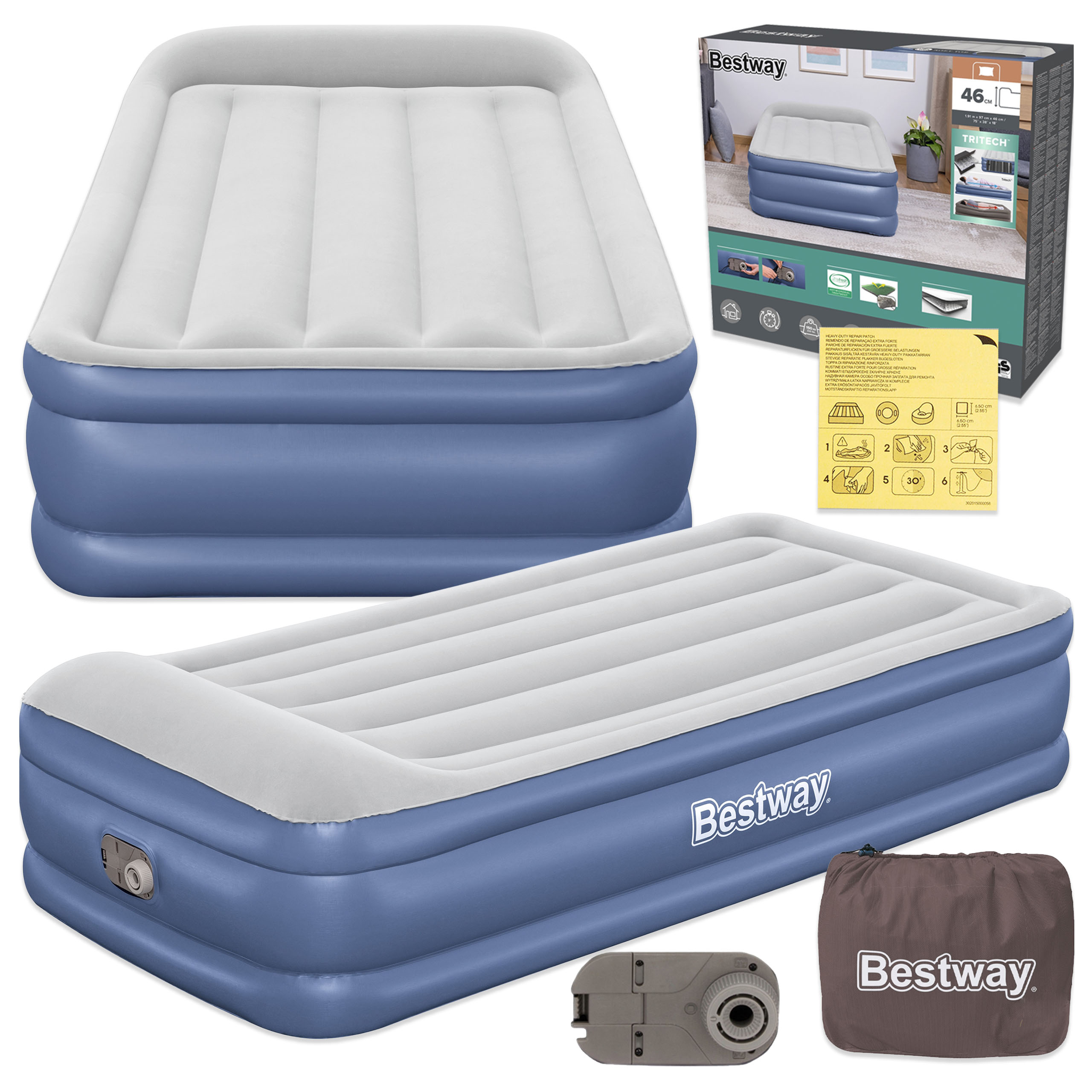 Vysoká Matrace Jednolůžková s pumpou 230 V Bestway 67628 Model 2026