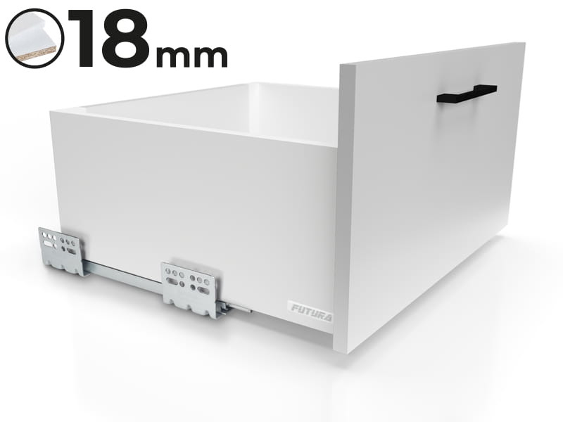 Szuflada Atm Futura Evo L-300 wysoka H172 biała do płyty 18mm udźwig 40kg