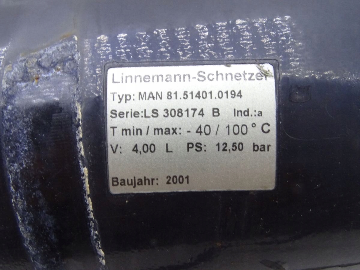 MAN L2000 LE 94 04 ZBIORNIK POWIETRZA 24CM 68CM 30 Car type Trucks