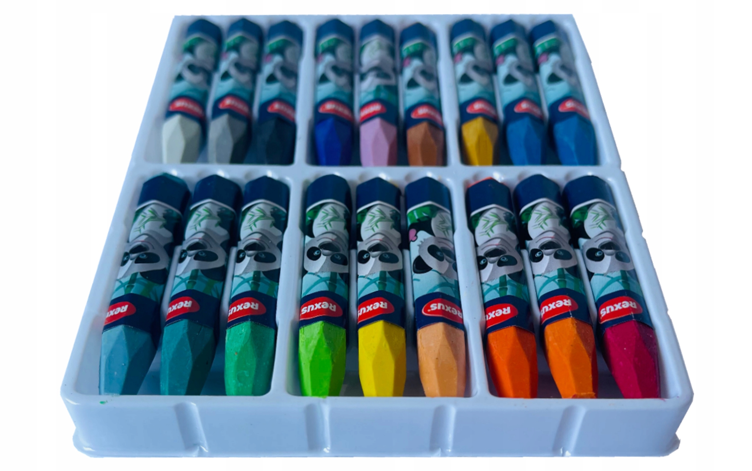 KREDKI PASTELOWE PASTELE OLEJNE 18 KOLORÓW REXUS Rodzaj pastelowe