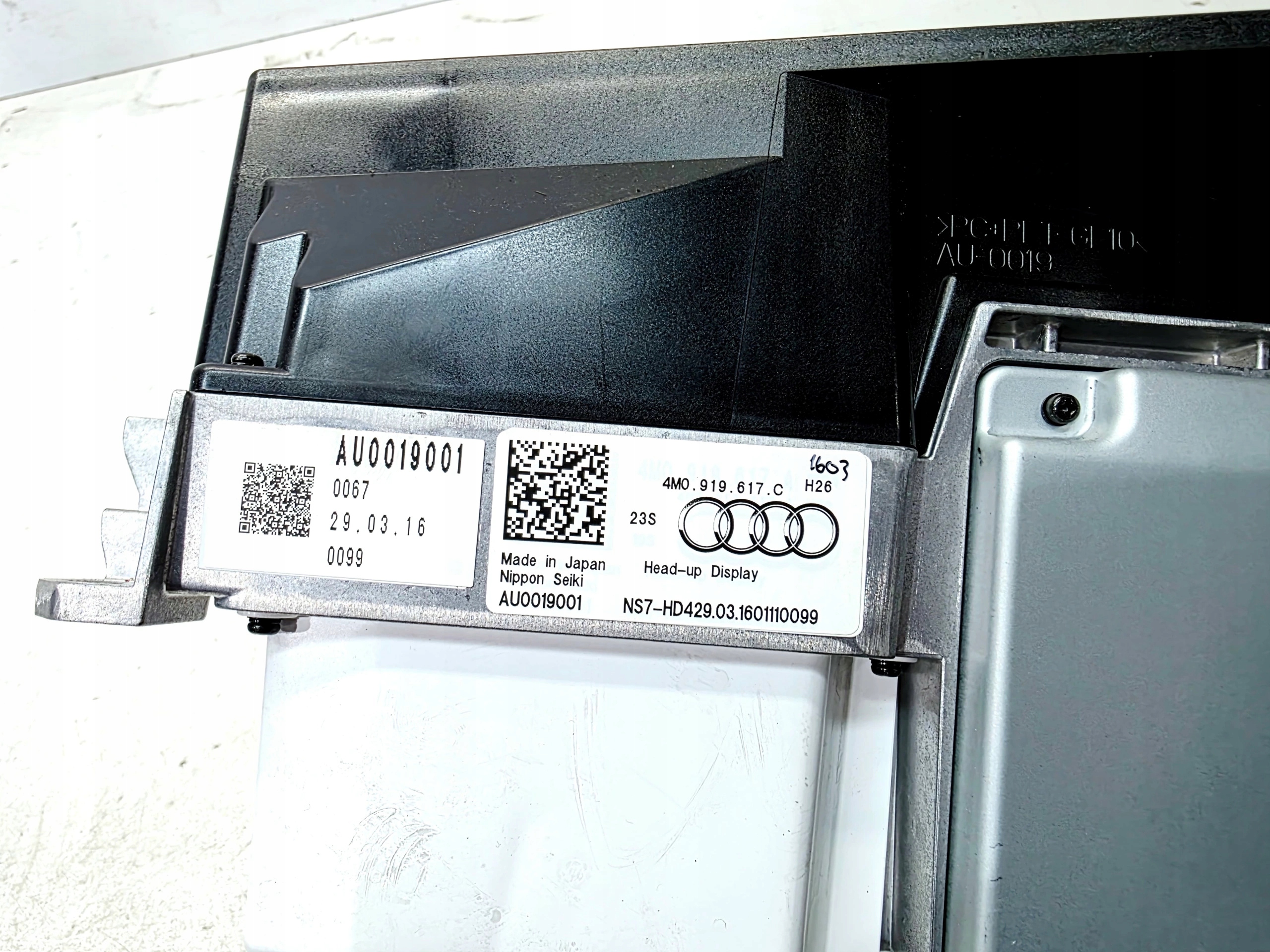 control unit PROJEKCJI for PRZEDNIEJ SZYBIE display AUDI Q7 4M 4M0919617C