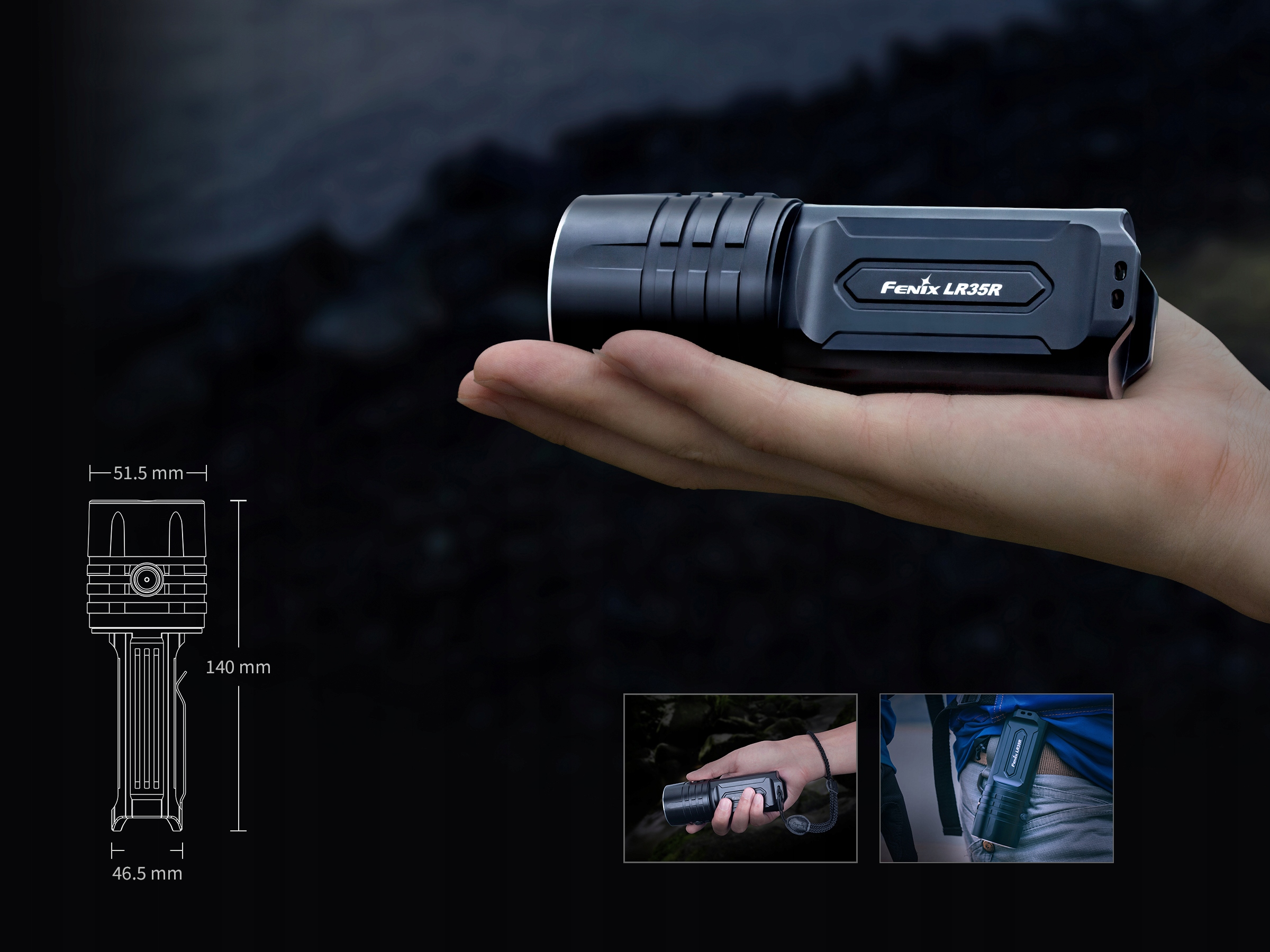 Latarka diodowa Fenix LR35R Liczba trybów 6