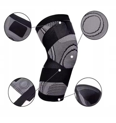 STABILIZATOR OPASKA NA KOLANO ORTEZA ELASTYCZNA WSPARCIE RZEPKI ROZ. M Model OPASKA NA KOLANO WSPARCIE RZEPKI ROZ. M