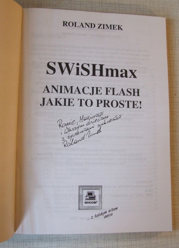 R. Zimek - SWiSHmax! Animacje Flash 2004 Wydawnictwo Mikom
