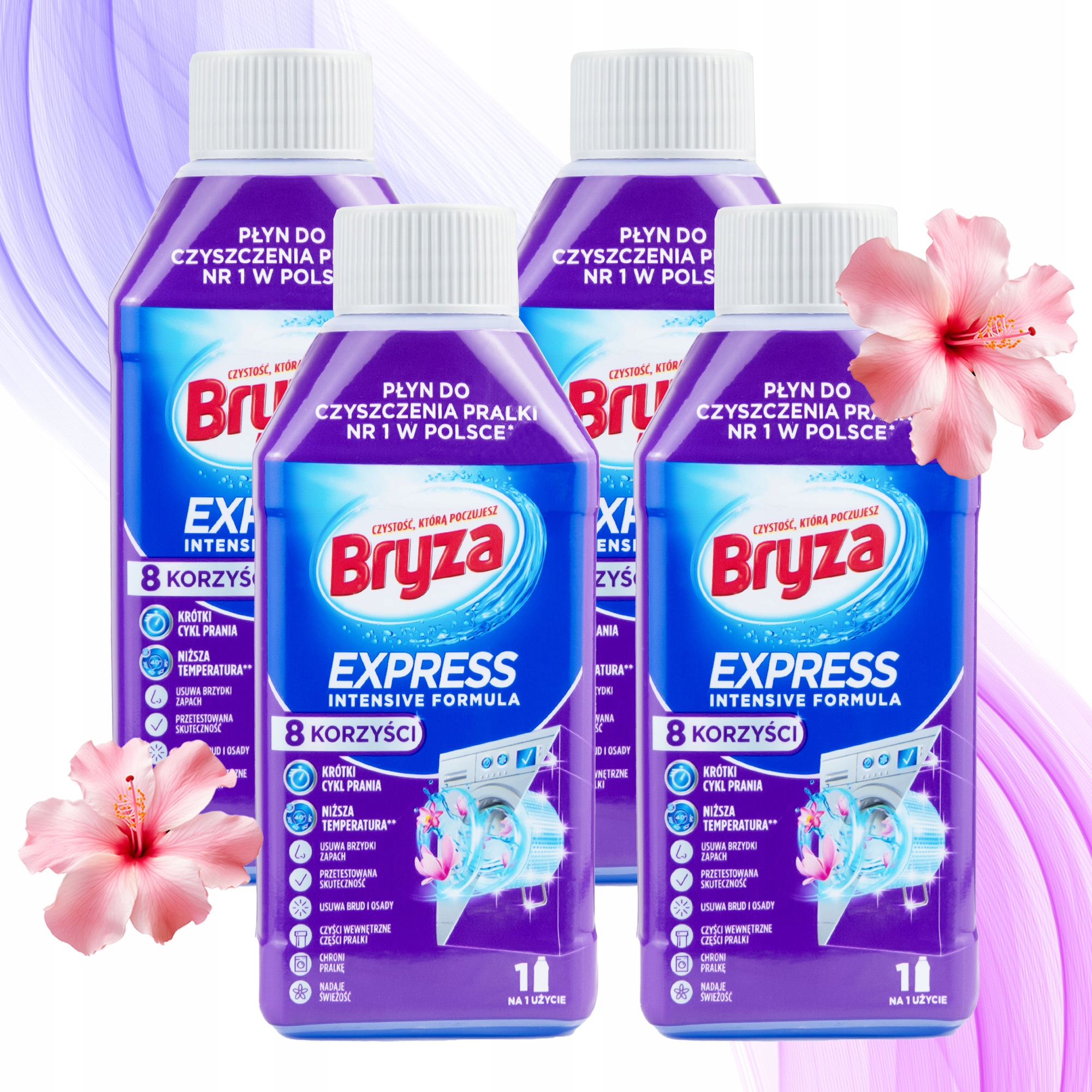 Bryza Lanza Express Čisticí prostředek na pračky Fresh Čistič praček 4x250 ml
