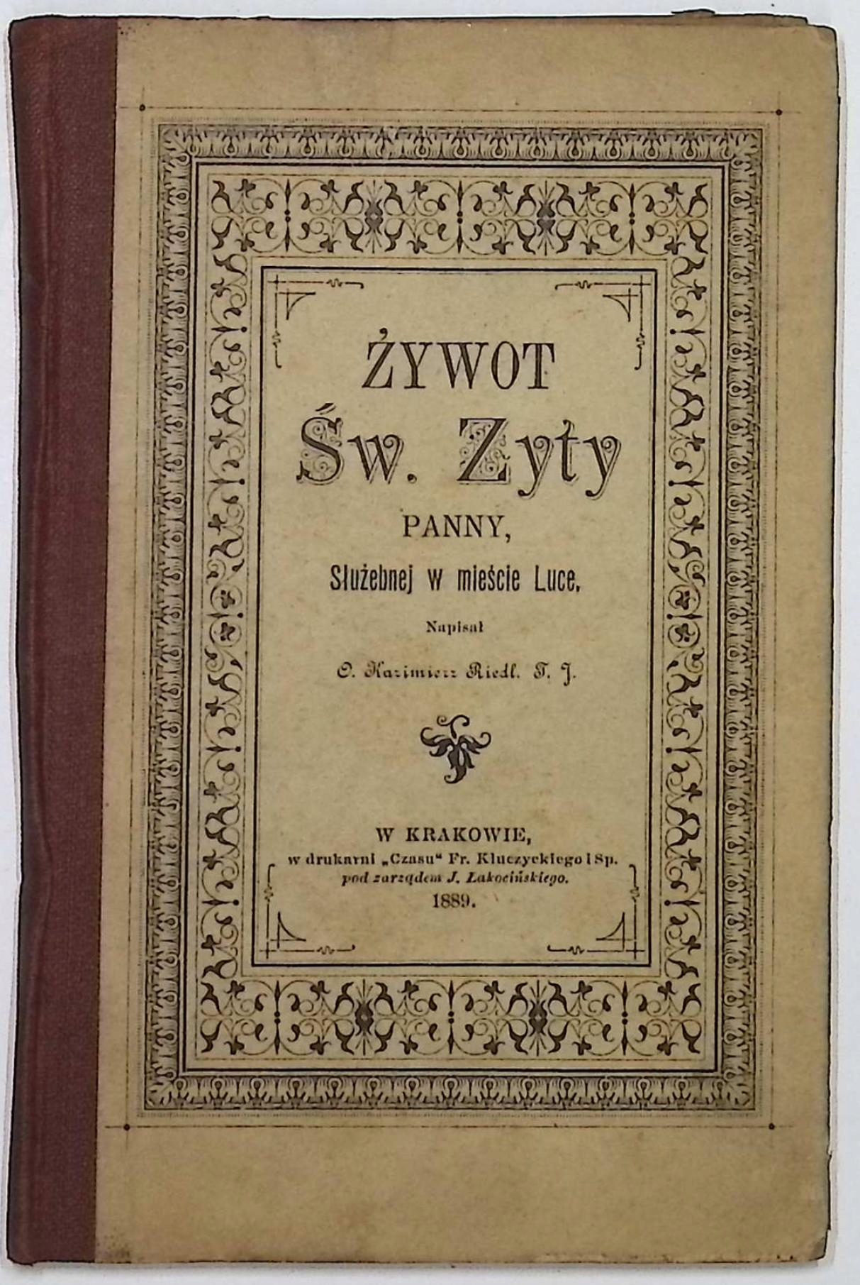 Żywot św. Zyty (1899 r.) - Riedl