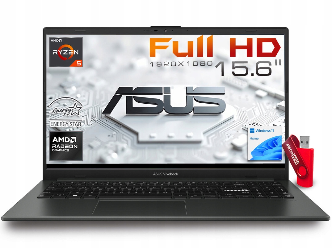 Notebook Asus Vivobook Go E1504FA Ryzen 5 8GB 256GB Ssd Fhd Ips