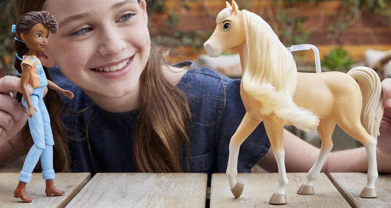 MUSTANG DUCH WOLNOŚCI LALKA PRU I KOŃ CHICA LINDA Marka Mattel