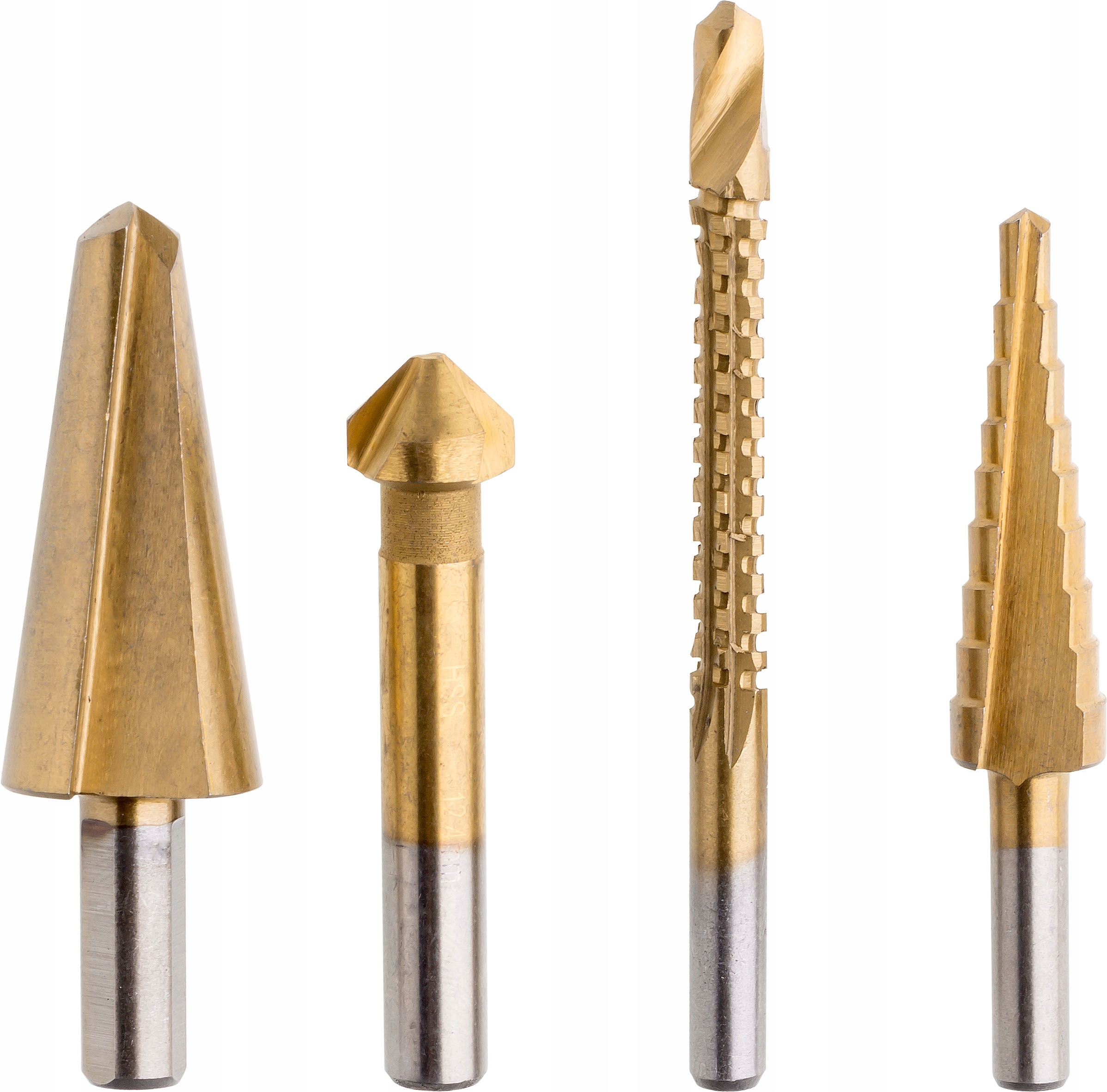 

Zestaw rozwiertaków frezowierteł stopniowych 4 szt