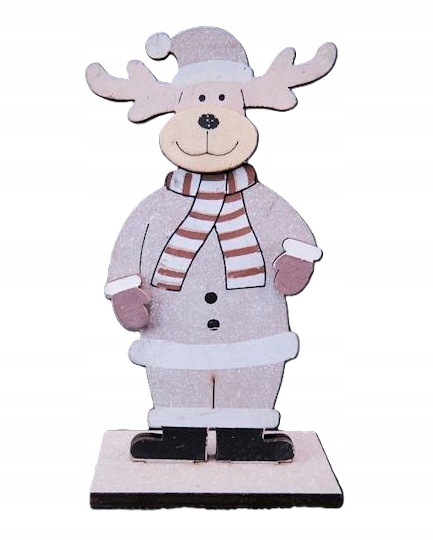 renifer drewniany figurka wys. 14cm | 484018 — 4