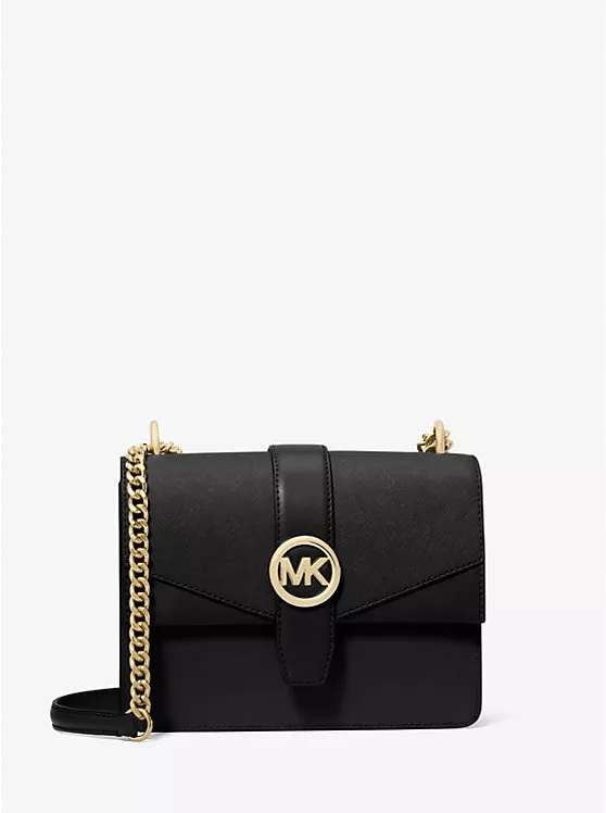 Michael Kors kožená kabelka Greenwich dárková krabice s mašlí Zdarma