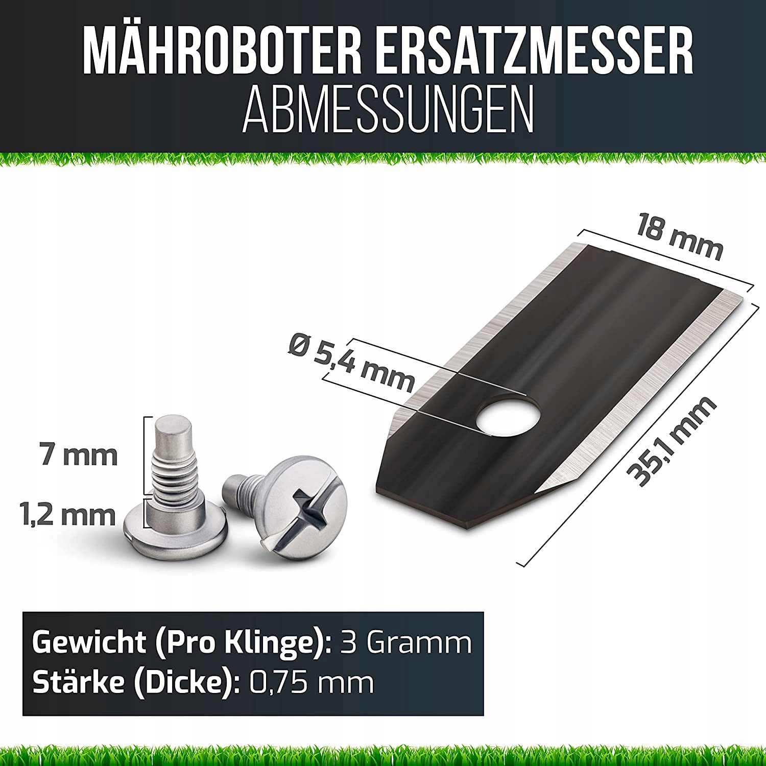 HUSQVARNA NOŻE DO ROBOTÓW KOSZĄCYCH GARDENA BLACK Typ nóż