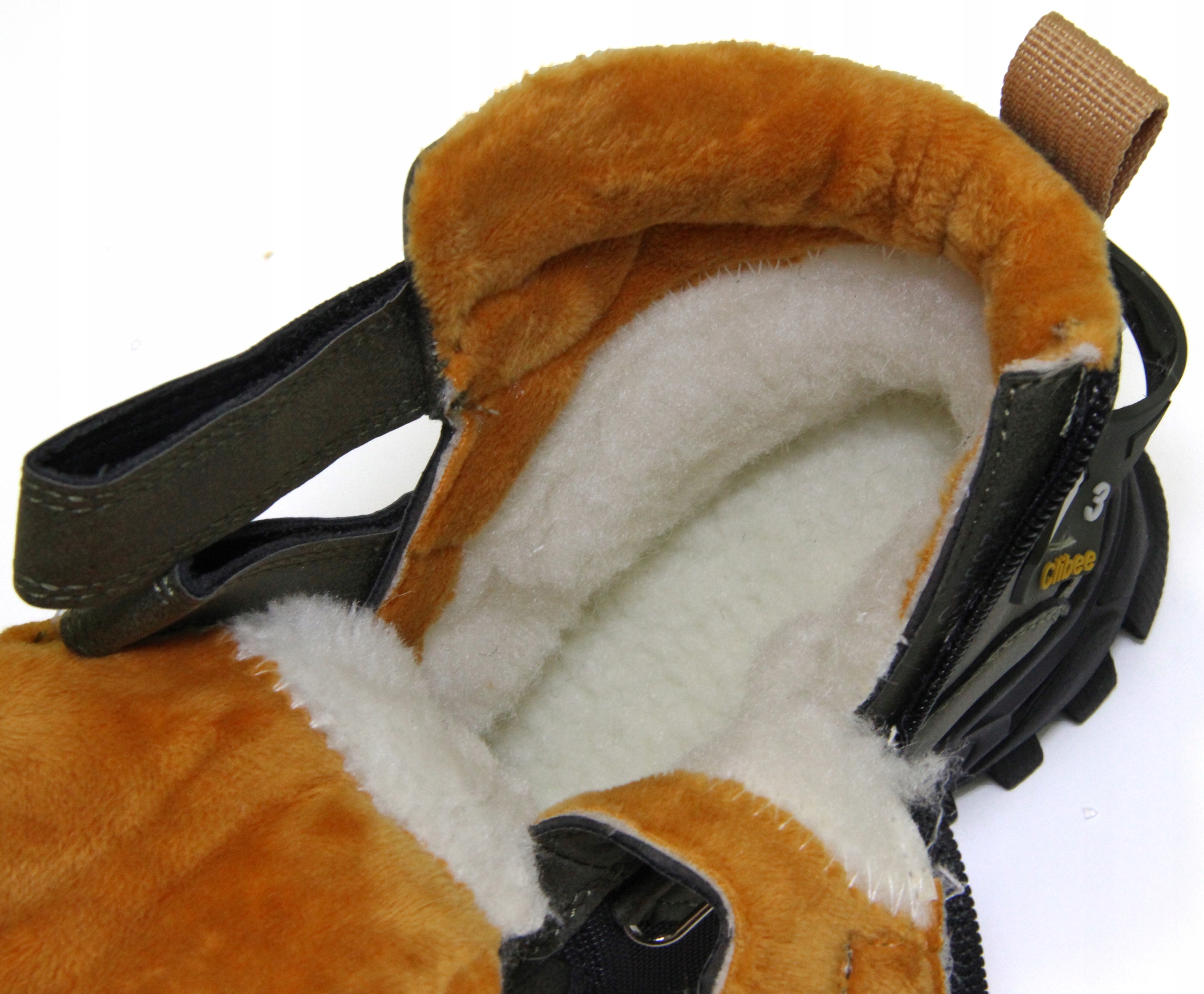 ŚNIEGOWCE Kozaki owcza wełna 26/16,7cm Futro khaki Rozmiar (new) 26