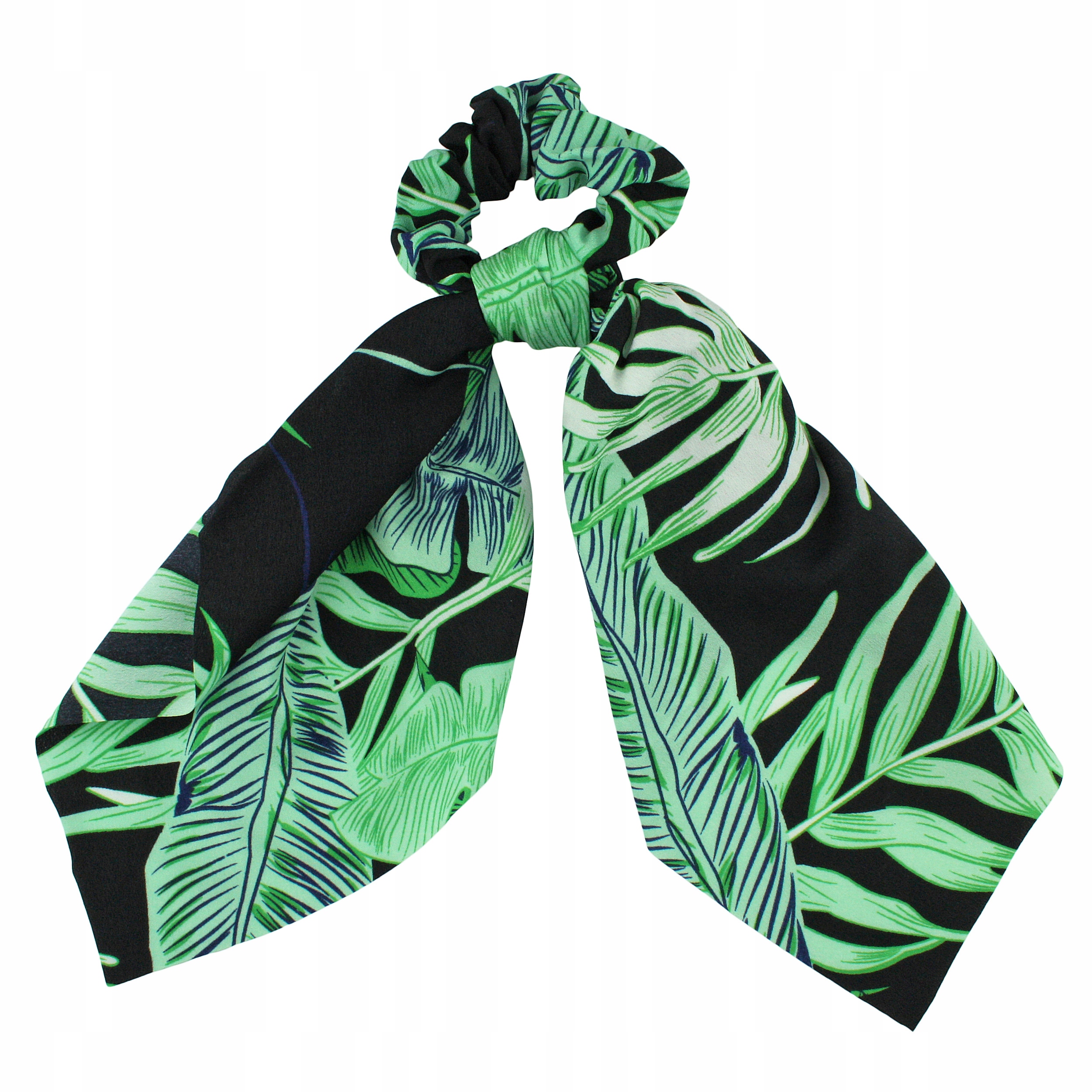 

Gumka Do Włosów Apaszka Scrunchie Zielono Czarna
