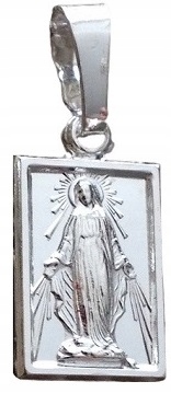 Łańcuszek Srebrny 925 medalik Matka Boska (na PREZENT / KOMUNIA) Marka Inna marka