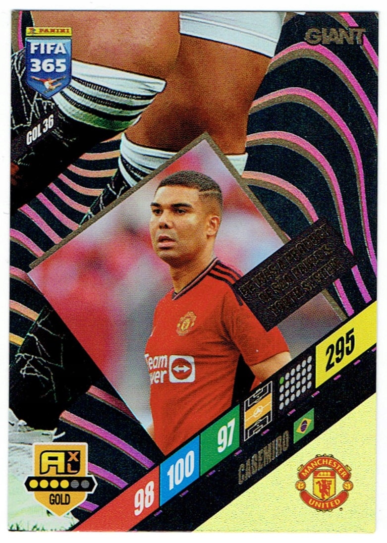 Panini Fifa 365 2024 Gold Giant GOL36 Casemiro